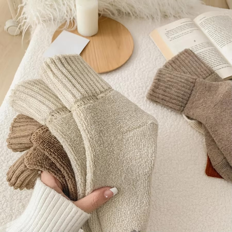 Cozy Knit Winter Socks - 5x Pack