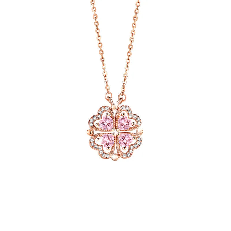 Love & Clover Necklace - 925 Sterling Silver