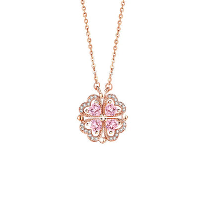Love & Clover Necklace - 925 Sterling Silver