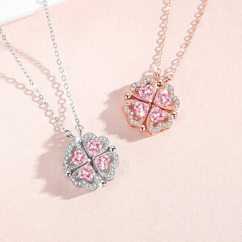 Love & Clover Necklace - 925 Sterling Silver