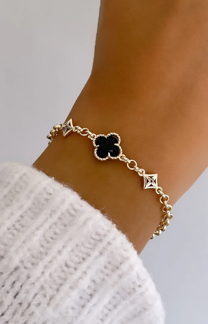 Sweet Black Clover Bracelet