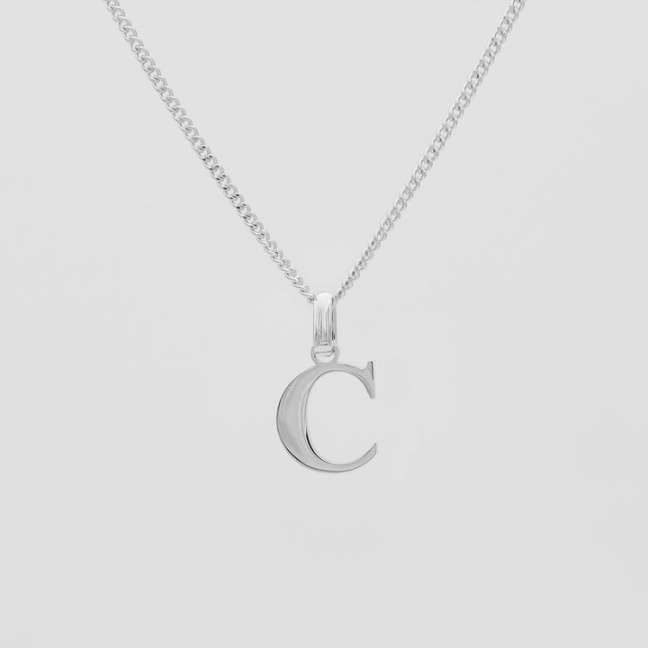 Elegant Initial Letter Necklace