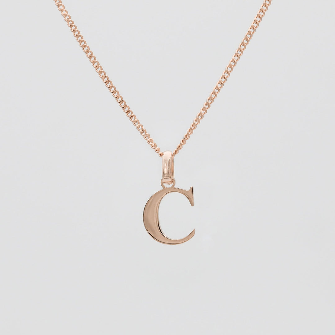 Elegant Initial Letter Necklace