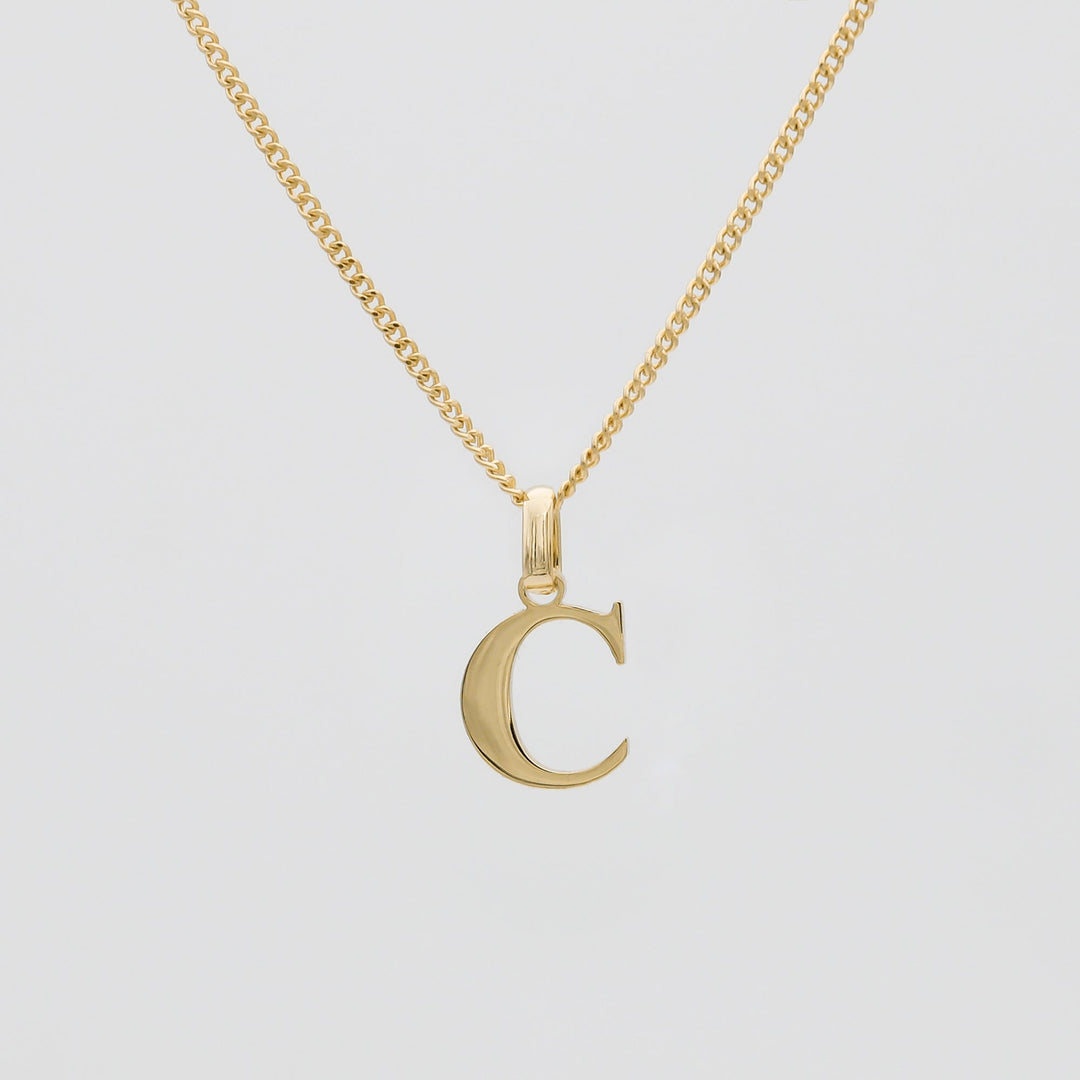 Elegant Initial Letter Necklace