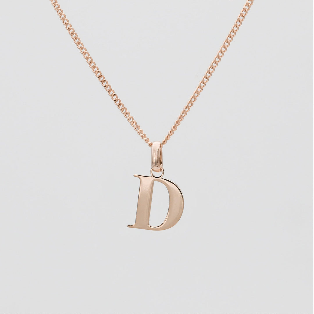 Elegant Initial Letter Necklace