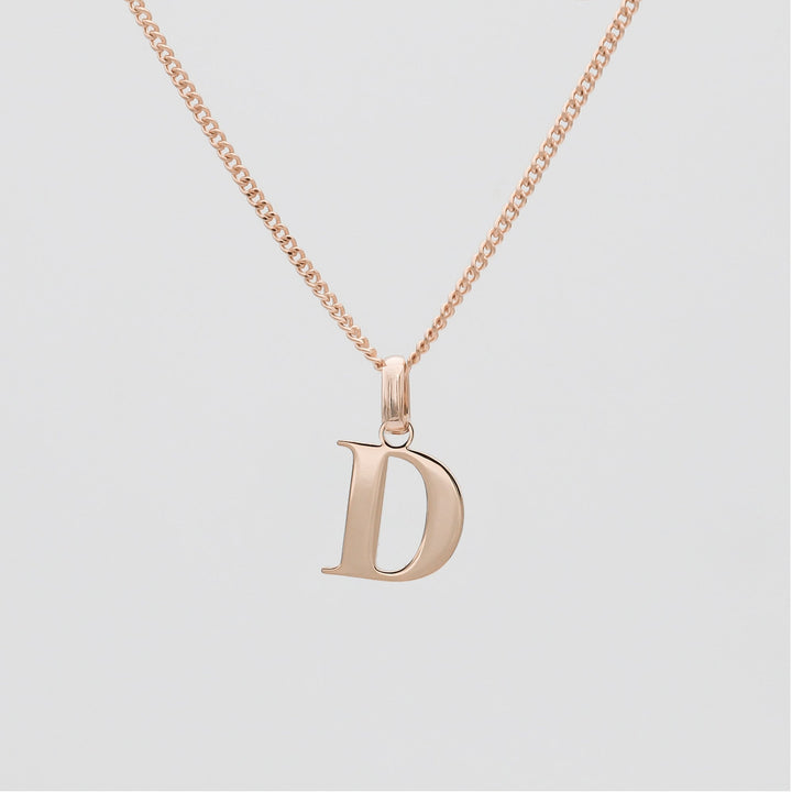 Elegant Initial Letter Necklace