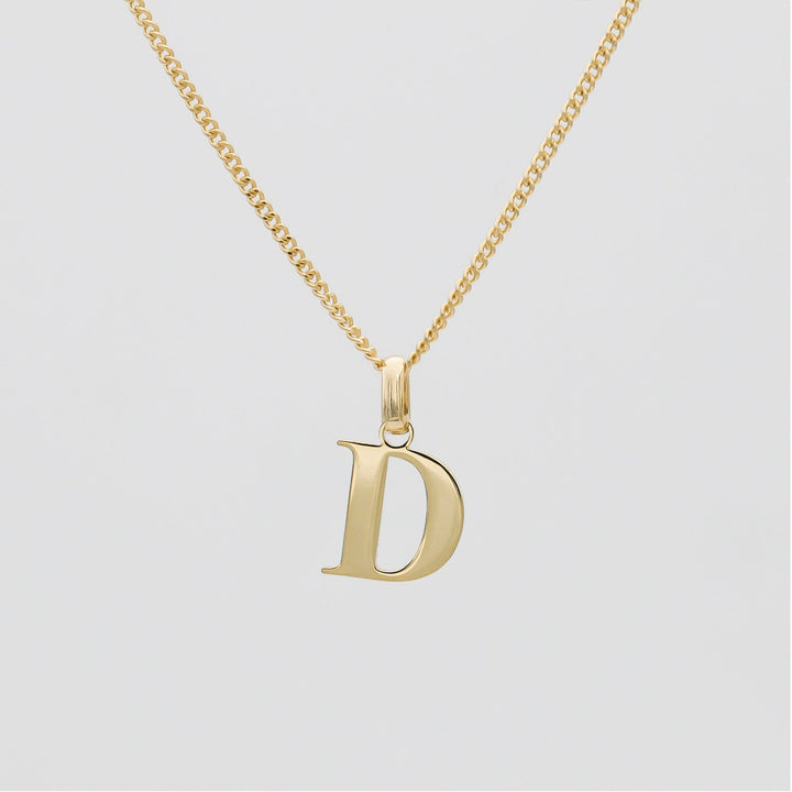 Elegant Initial Letter Necklace