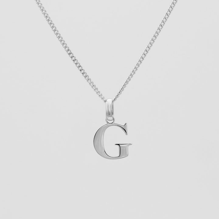 Elegant Initial Letter Necklace