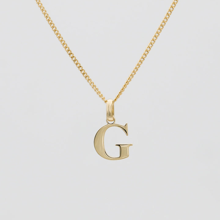 Elegant Initial Letter Necklace