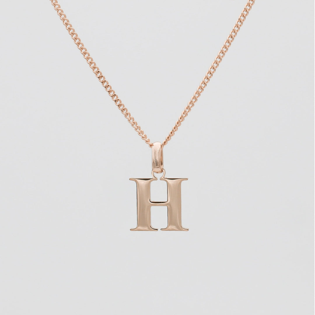 Elegant Initial Letter Necklace