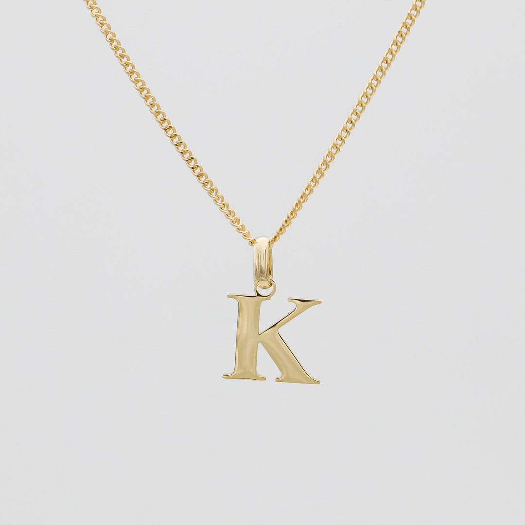 Elegant Initial Letter Necklace