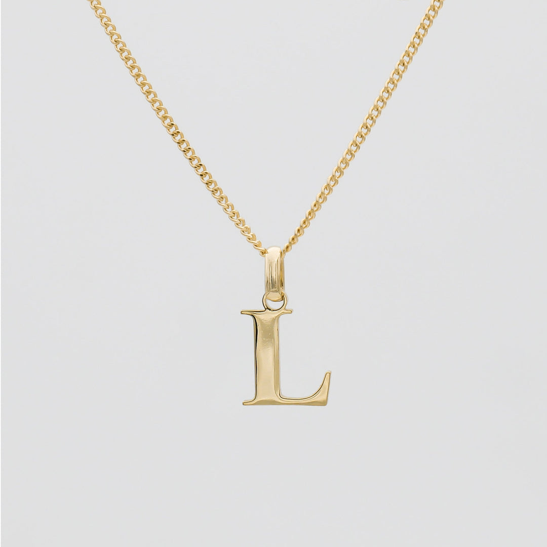 Elegant Initial Letter Necklace