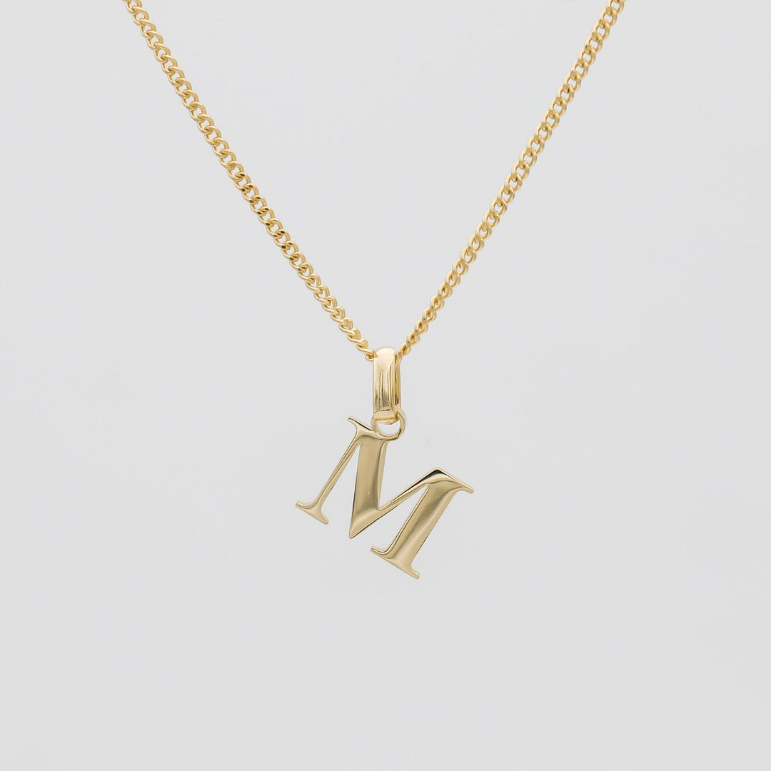 Elegant Initial Letter Necklace