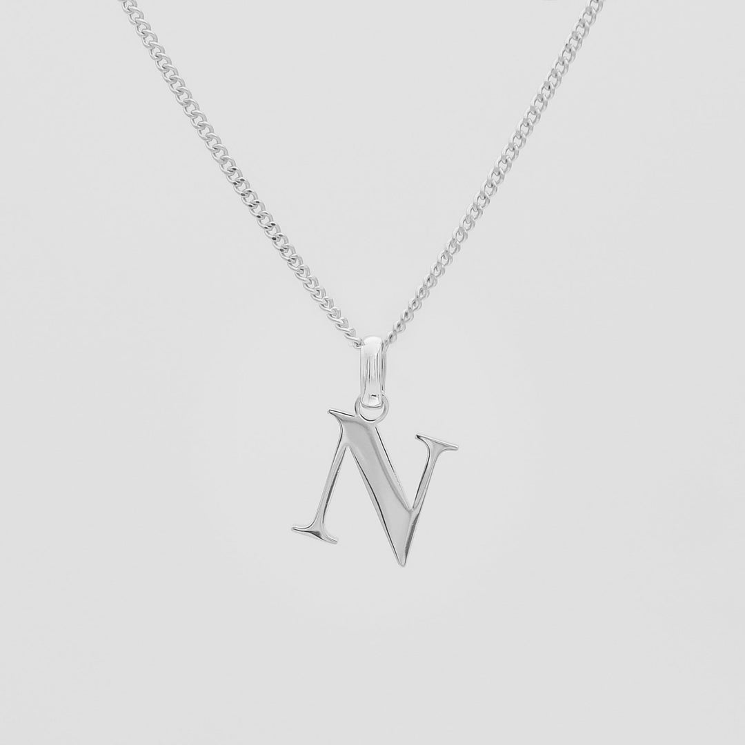 Elegant Initial Letter Necklace