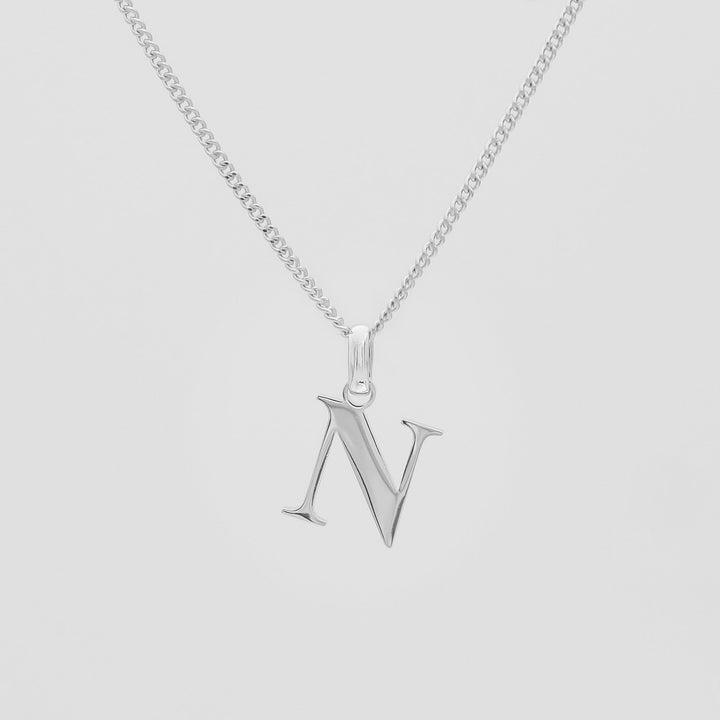 Elegant Initial Letter Necklace