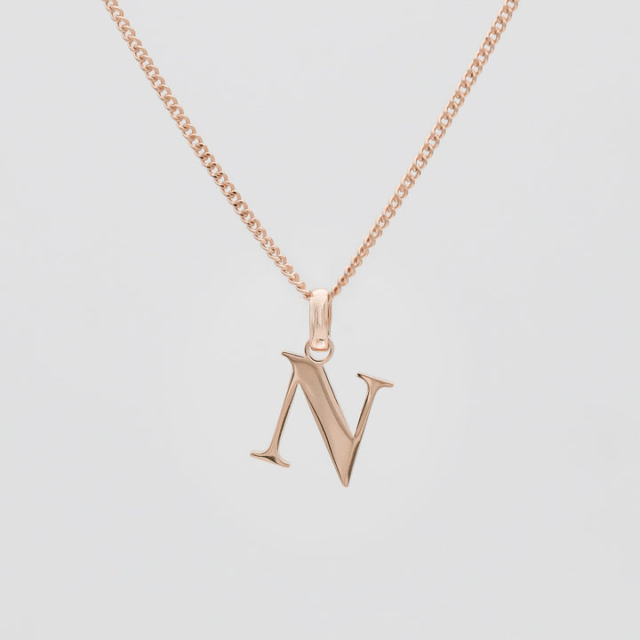 Elegant Initial Letter Necklace