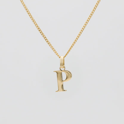 Elegant Initial Letter Necklace