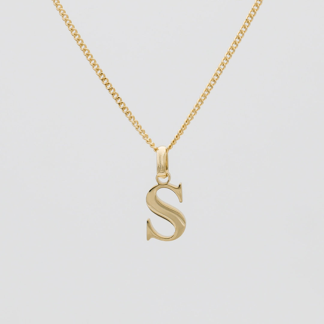 Elegant Initial Letter Necklace