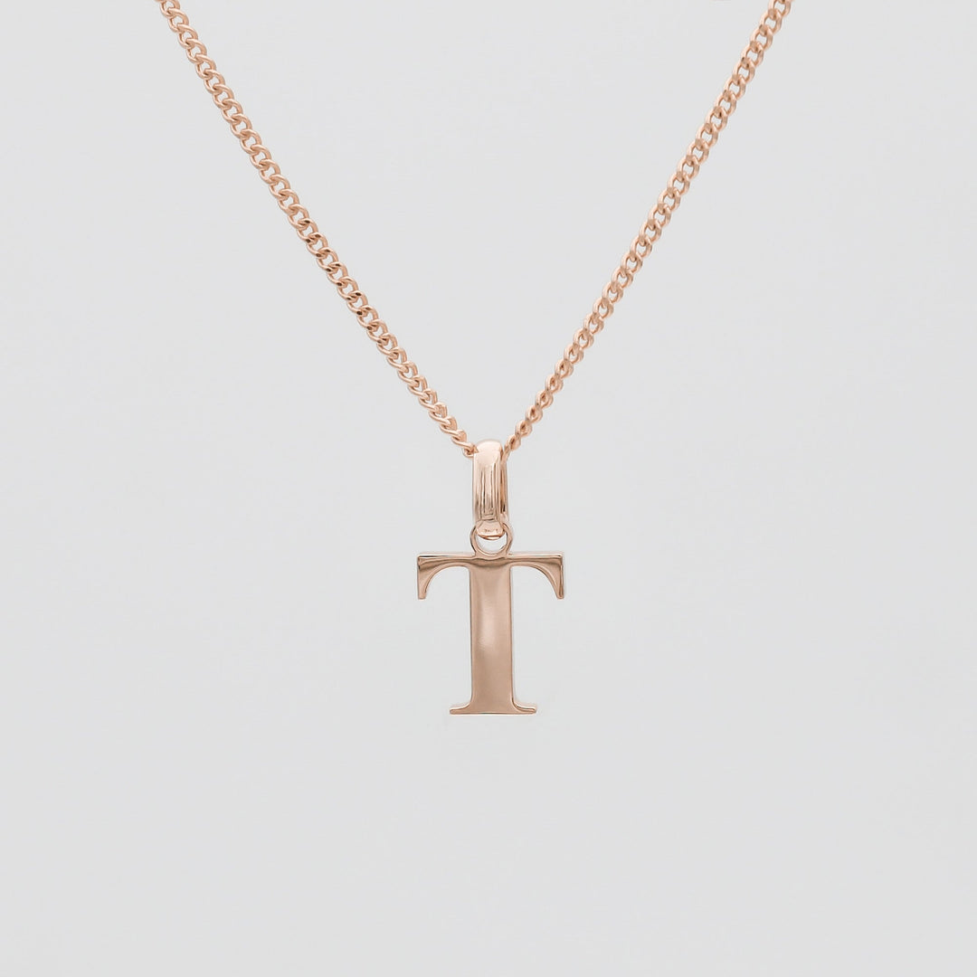 Elegant Initial Letter Necklace