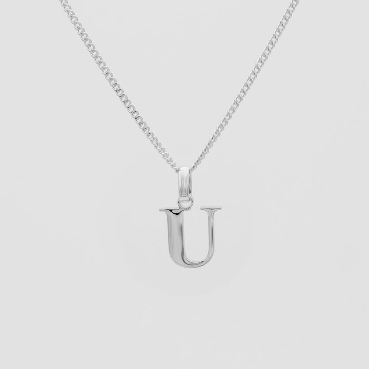 Elegant Initial Letter Necklace