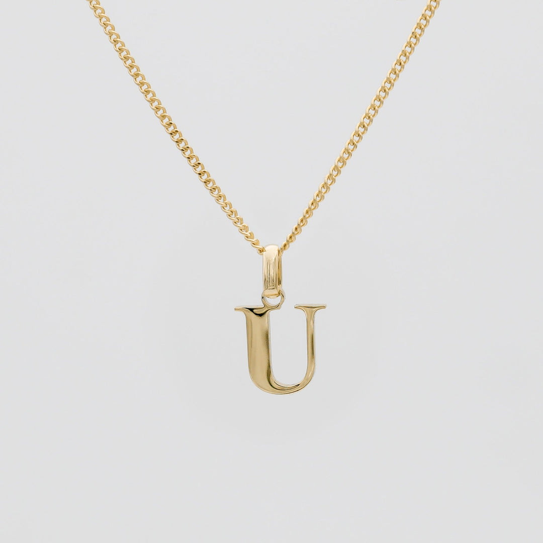 Elegant Initial Letter Necklace