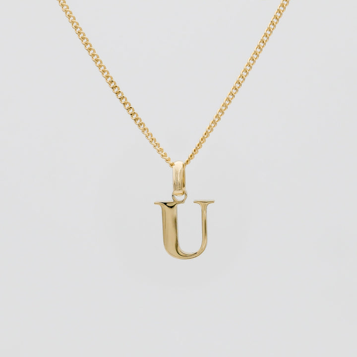 Elegant Initial Letter Necklace