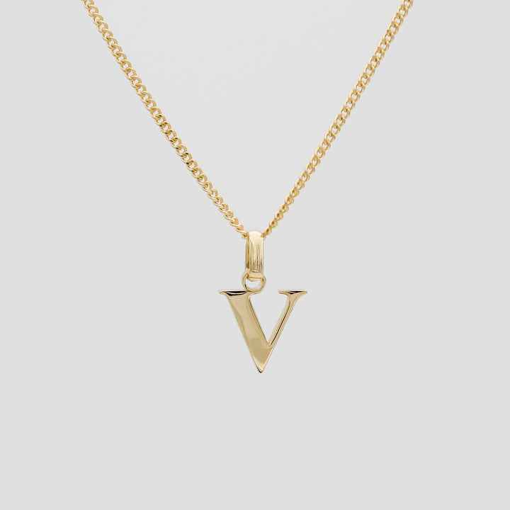 Elegant Initial Letter Necklace