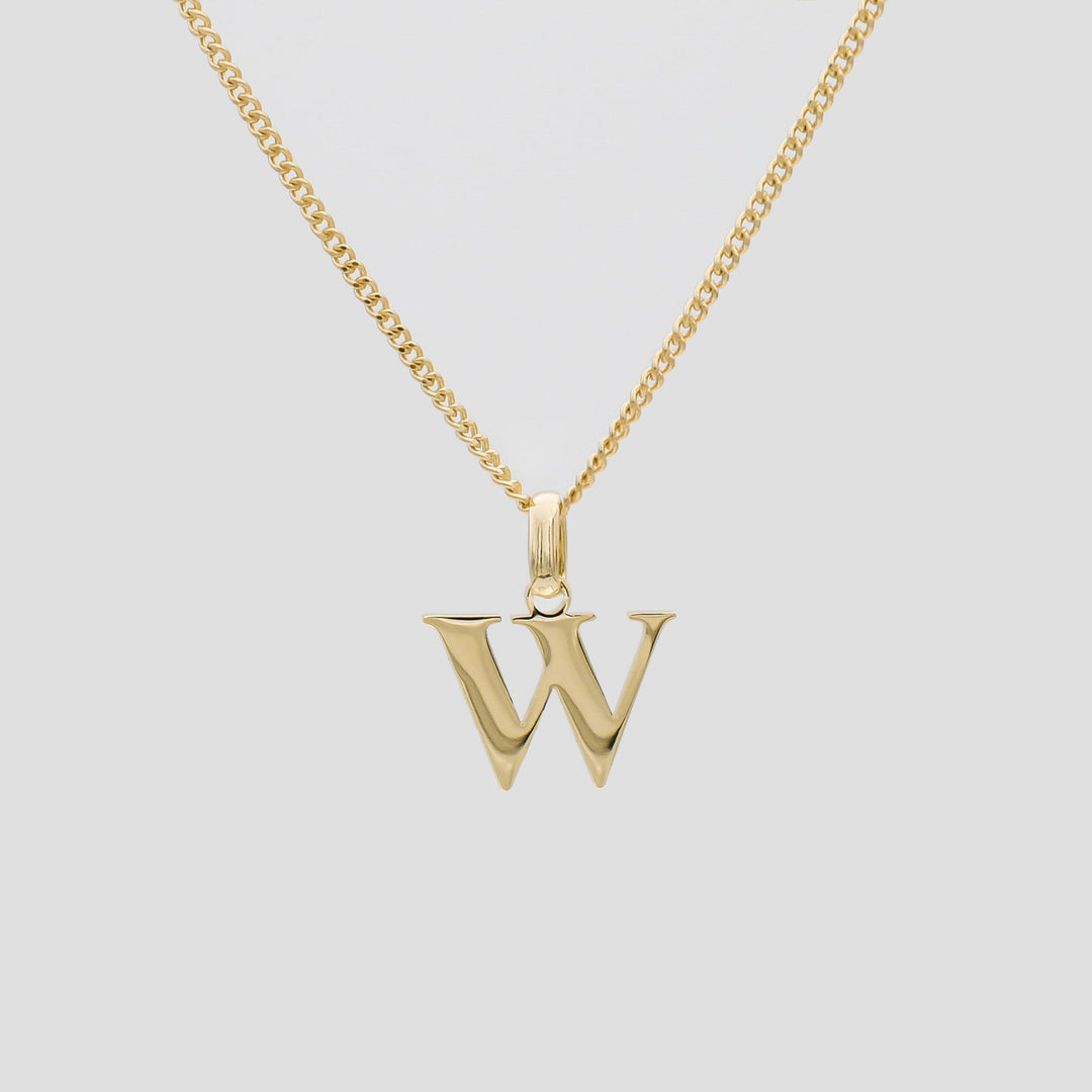 Elegant Initial Letter Necklace