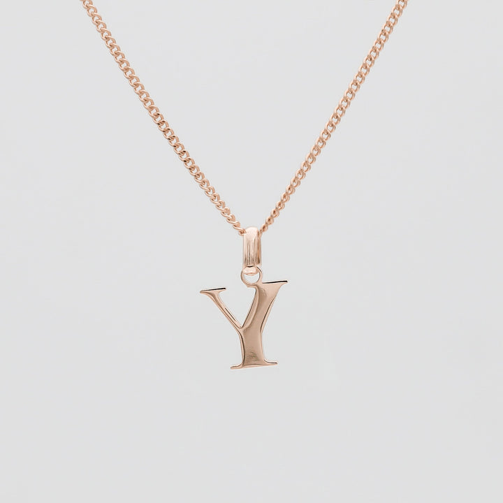 Elegant Initial Letter Necklace