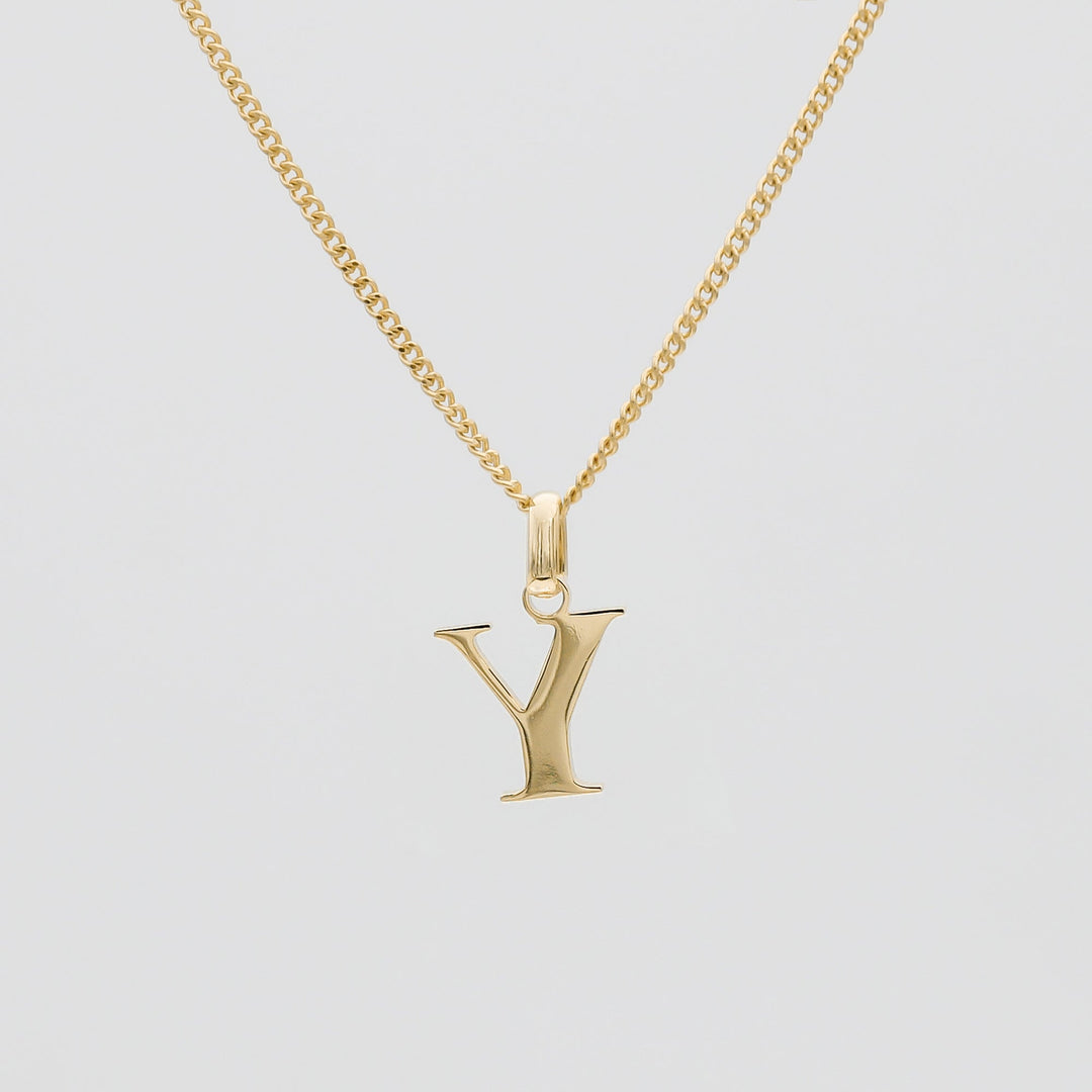 Elegant Initial Letter Necklace