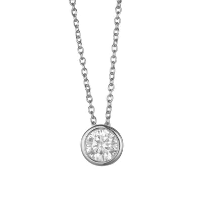 Round Birthstone Necklace