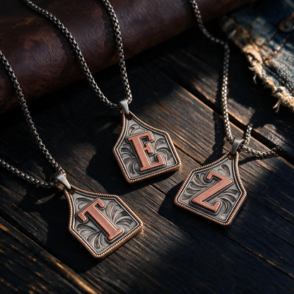 Personalized Western Initial Necklace