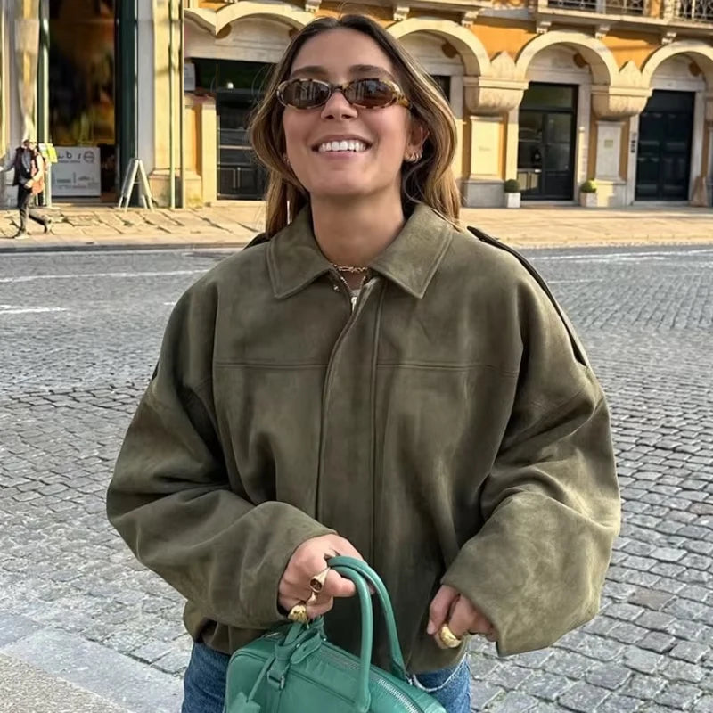 Bomber Suede Jacket