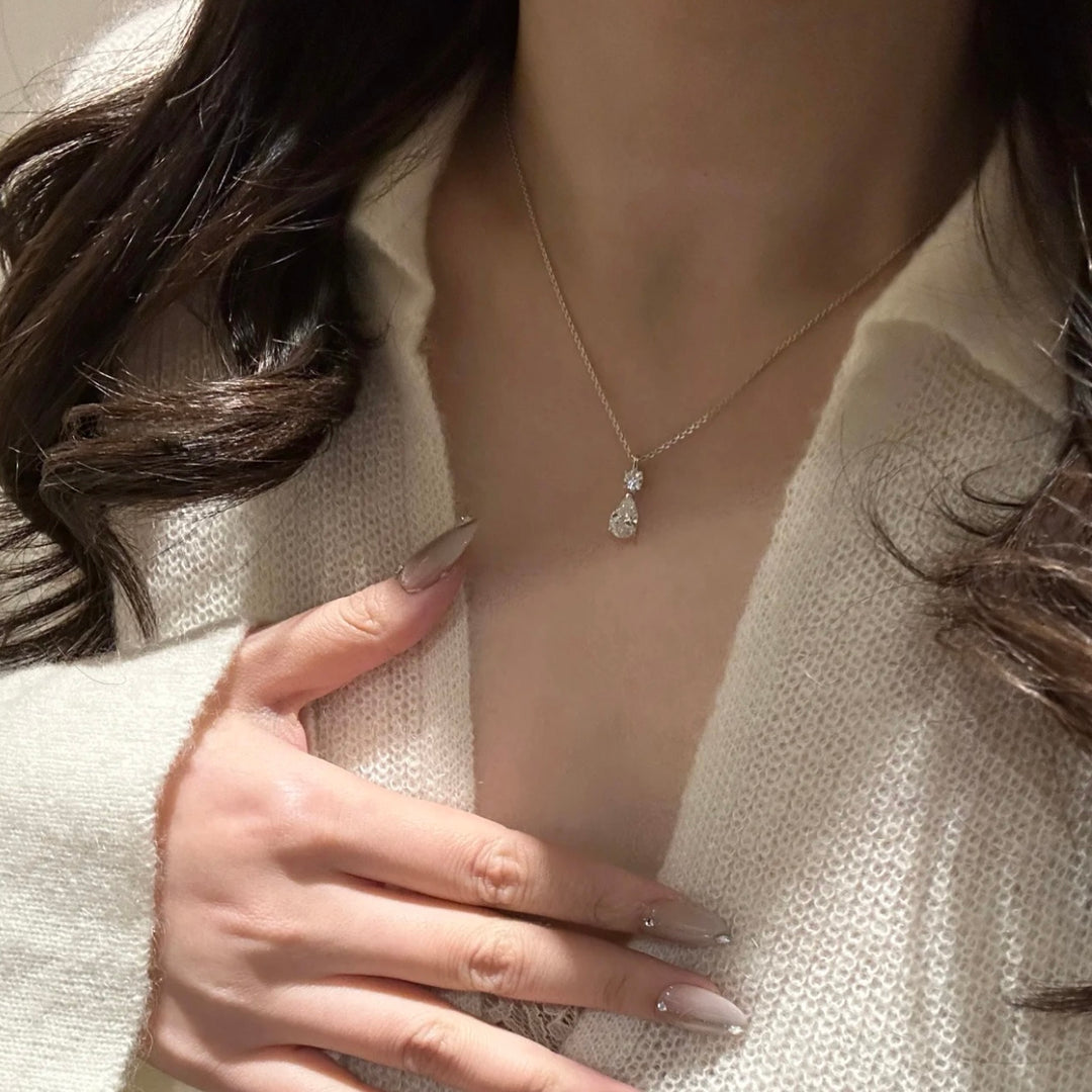Diamond Droplet Necklace