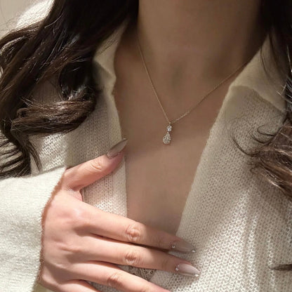 Diamond Droplet Necklace