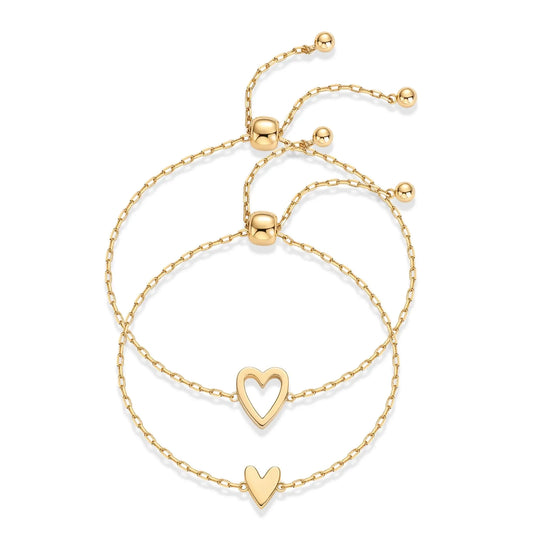 Heart to Heart - Matching Bracelet Set