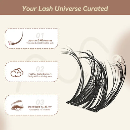 Wispy Spike Lash Cluster Kit