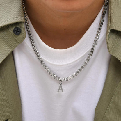 Initial Necklace for Him