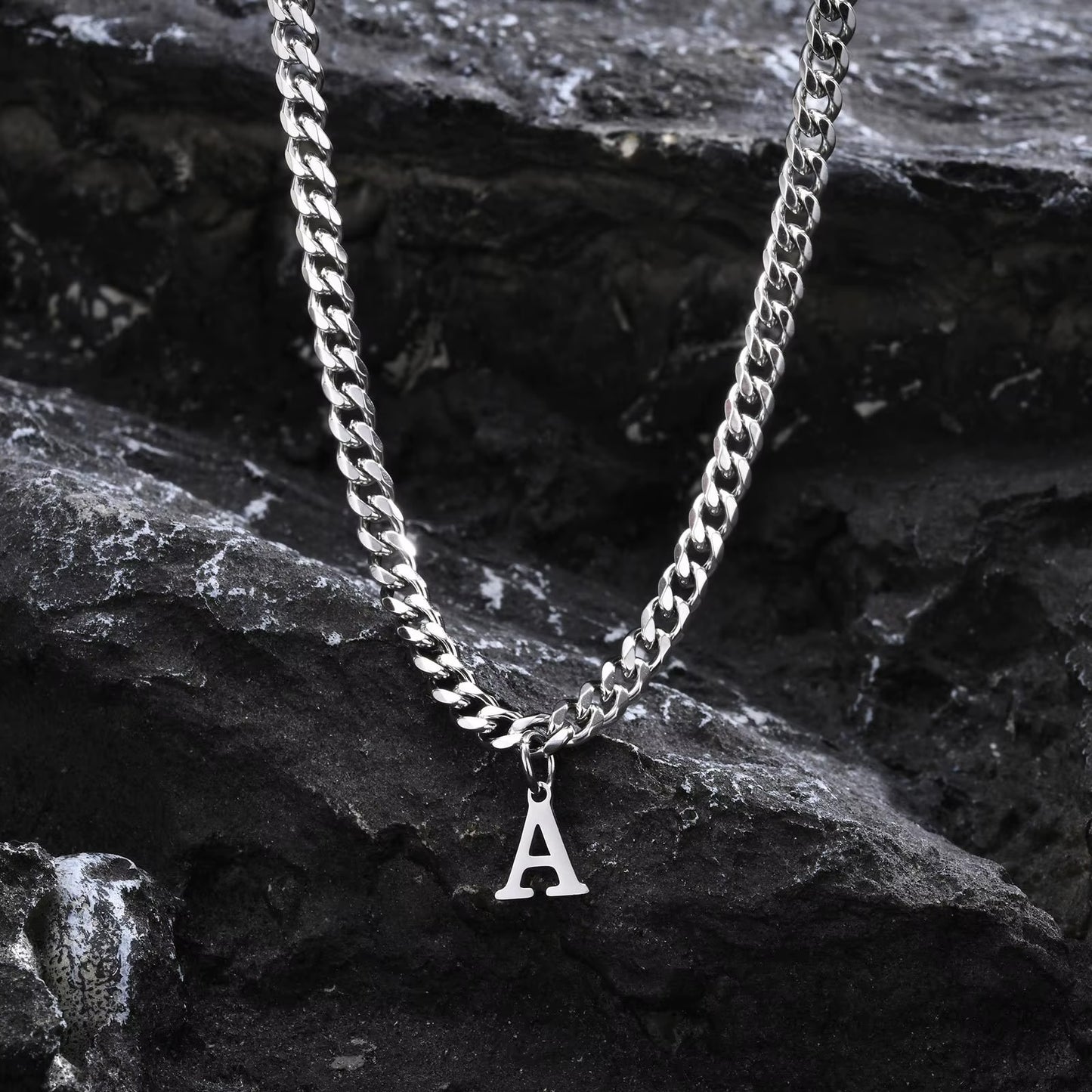 Initial Necklace for Him