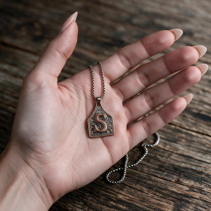 Personalized Western Initial Necklace